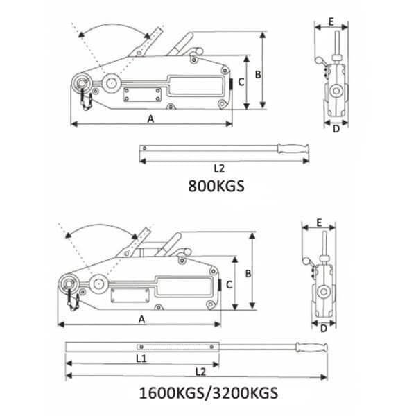 Wire Rope Pulling Hoist Ultra - Gambar 5