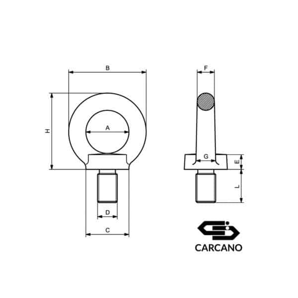 803 Eye Bolt 8.8 - Image 2